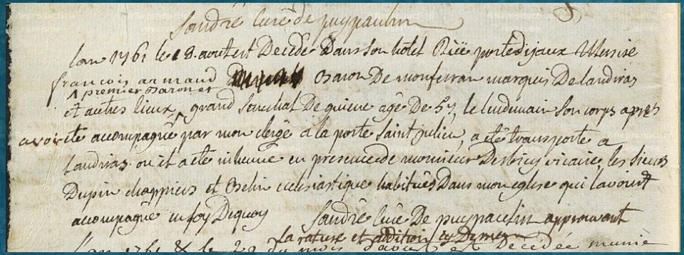 Actes de décès 
